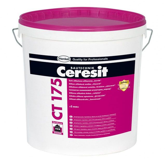 картинка Силикатно-силиконовая штукатурка Ceresit CT175 «короед» 2,0 мм с сайта Гипсовик