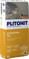 Смесь сухая растворная штукатурная цементная PLITONIT Т1+ 25 кг