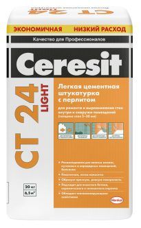 картинка Цементная штукатурка Церезит CT24 Лайт с сайта Гипсовик