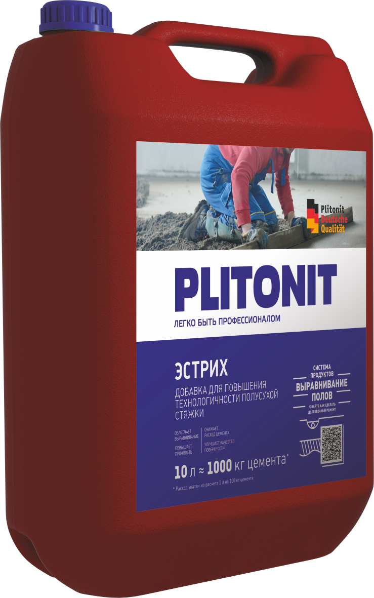 картинка PLITONIT Эстрих -10 Комплексная добавка для производства полусухой стяжки с сайта Гипсовик