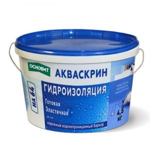 АКВАСКРИН HA64 ГОТОВАЯ ЭЛАСТИЧНАЯ ГИДРОИЗОЛЯЦИЯ