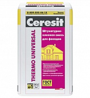 Ceresit Thermo Universal штукатурно-клеевая смесь для минваты